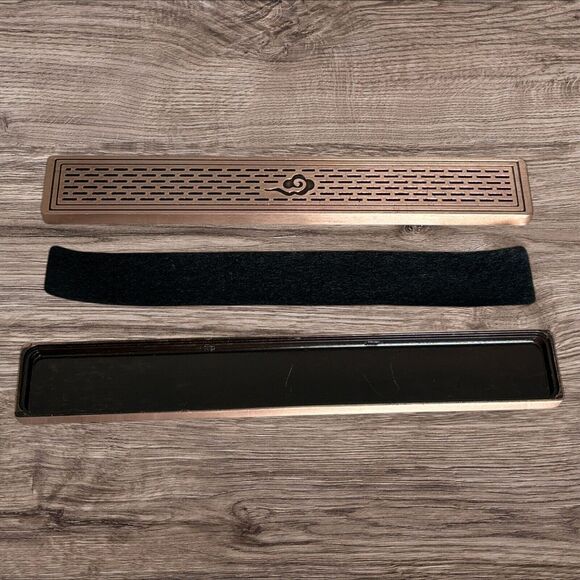 Metal incense stick holder with lid 9.25"' x 1.75" x 0.75" - Picture 4 of 6